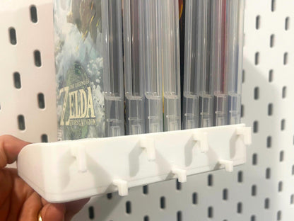 Skadis Pegboard Nintendo Switch Game Case Organizer - Holds 10 Games