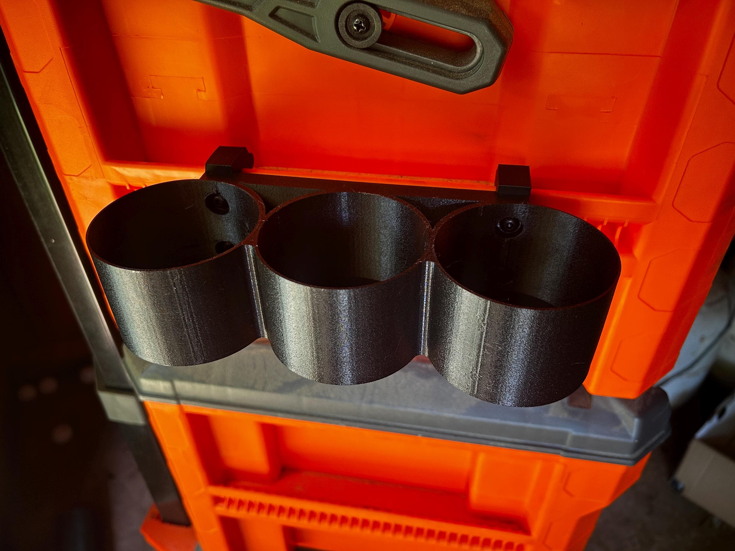 Klein MODbox Spray Can Holder: Rail Mount Storage, Holds 3 Cans