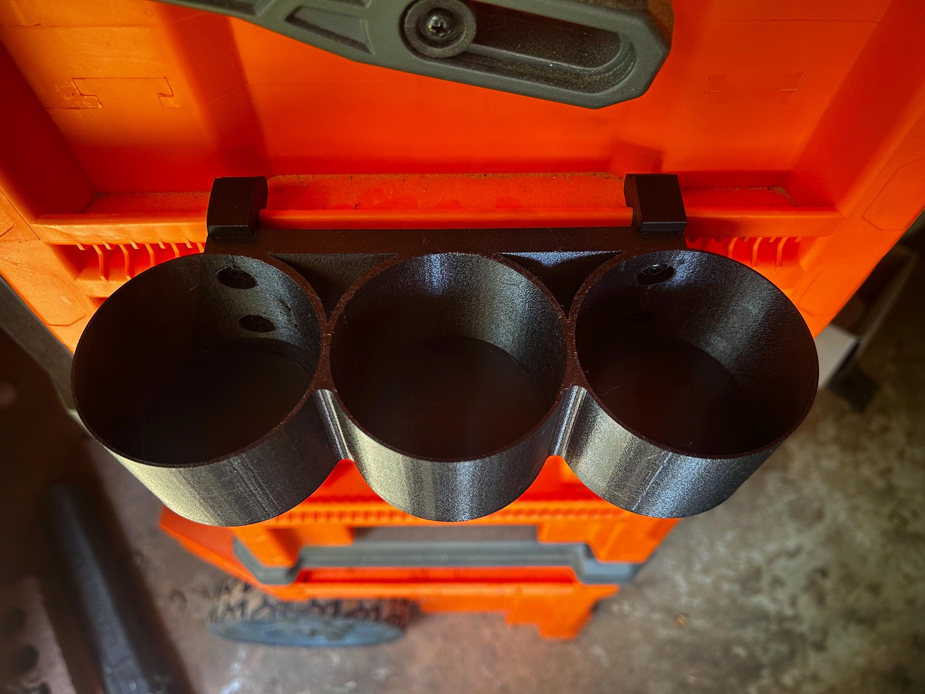Klein MODbox Spray Can Holder: Rail Mount Storage, Holds 3 Cans
