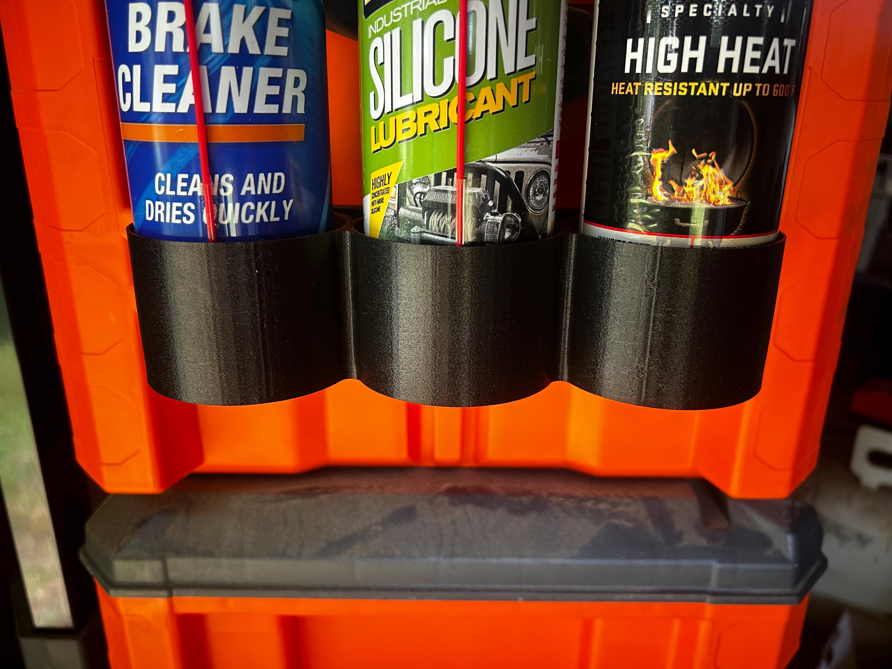 Klein MODbox Spray Can Holder: Rail Mount Storage, Holds 3 Cans