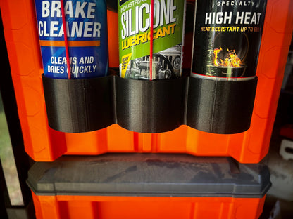 Klein MODbox Spray Can Holder: Rail Mount Storage, Holds 3 Cans