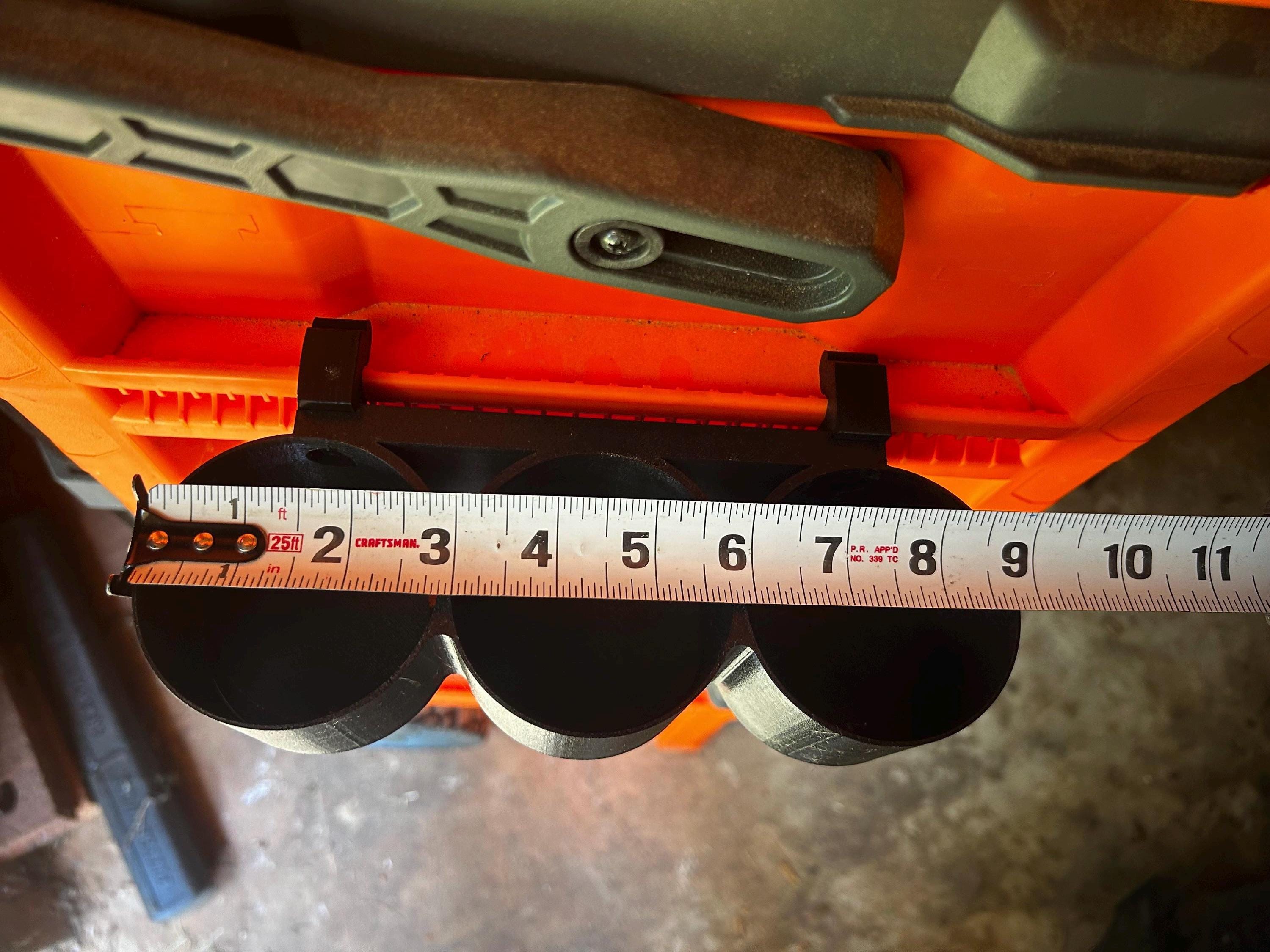 Klein MODbox Spray Can Holder: Rail Mount Storage, Holds 3 Cans