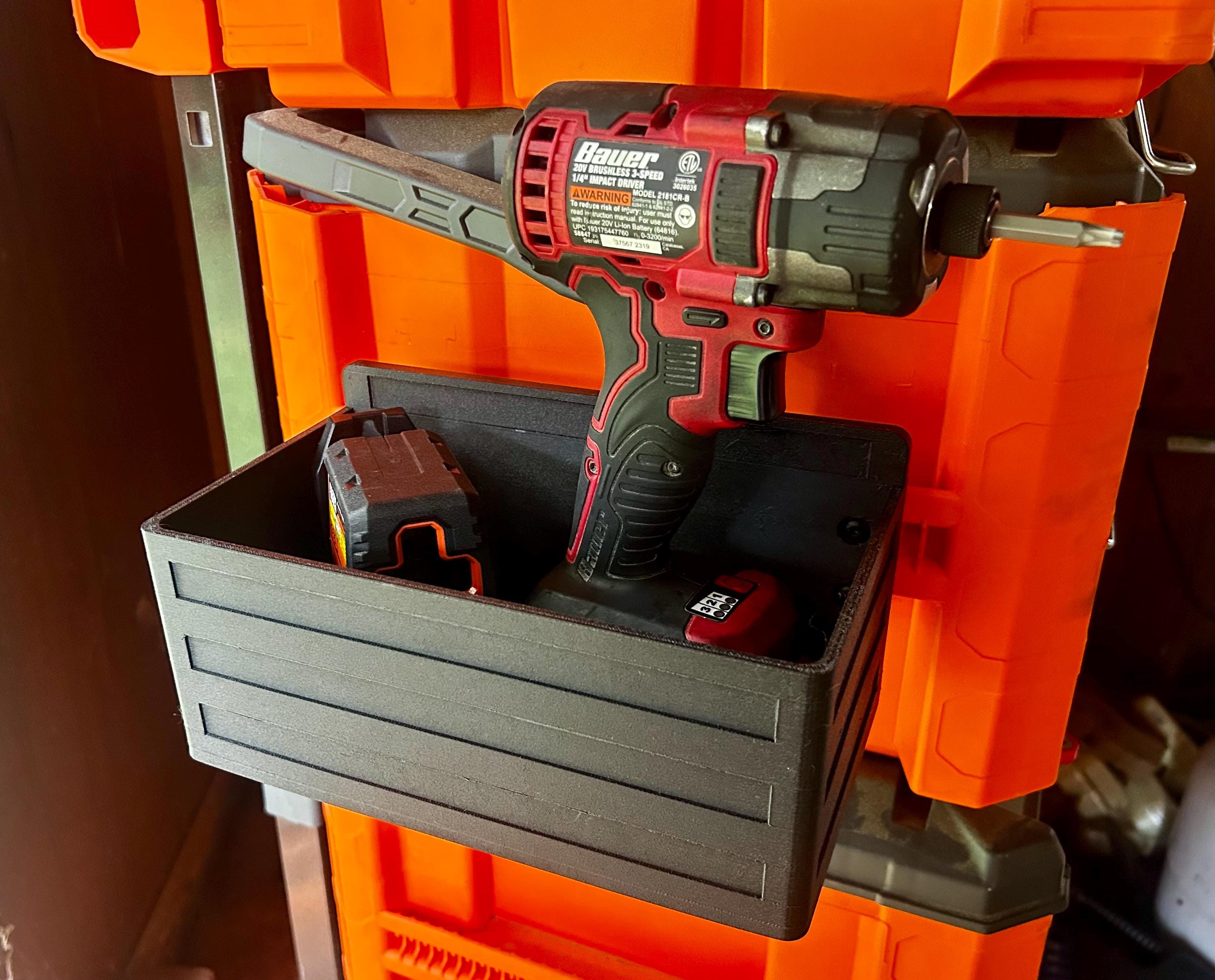 Klein MODbox Accessories - Side Rail Storage Bin for Tools & Supplies