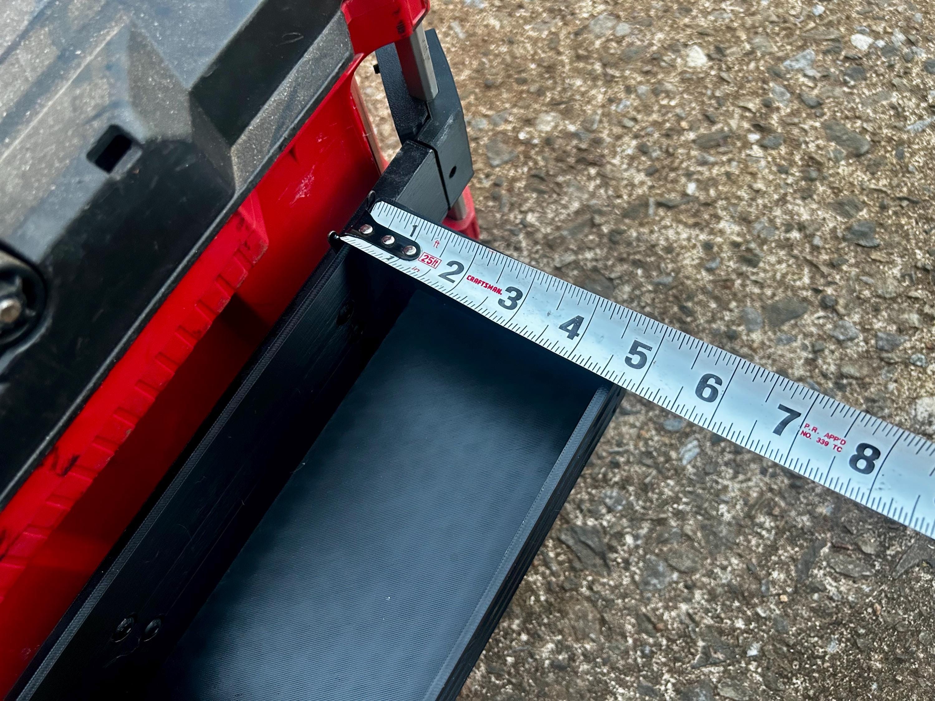 Milwaukee PACKOUT Rail Mounted Side Storage Bin for Tools and Supplies