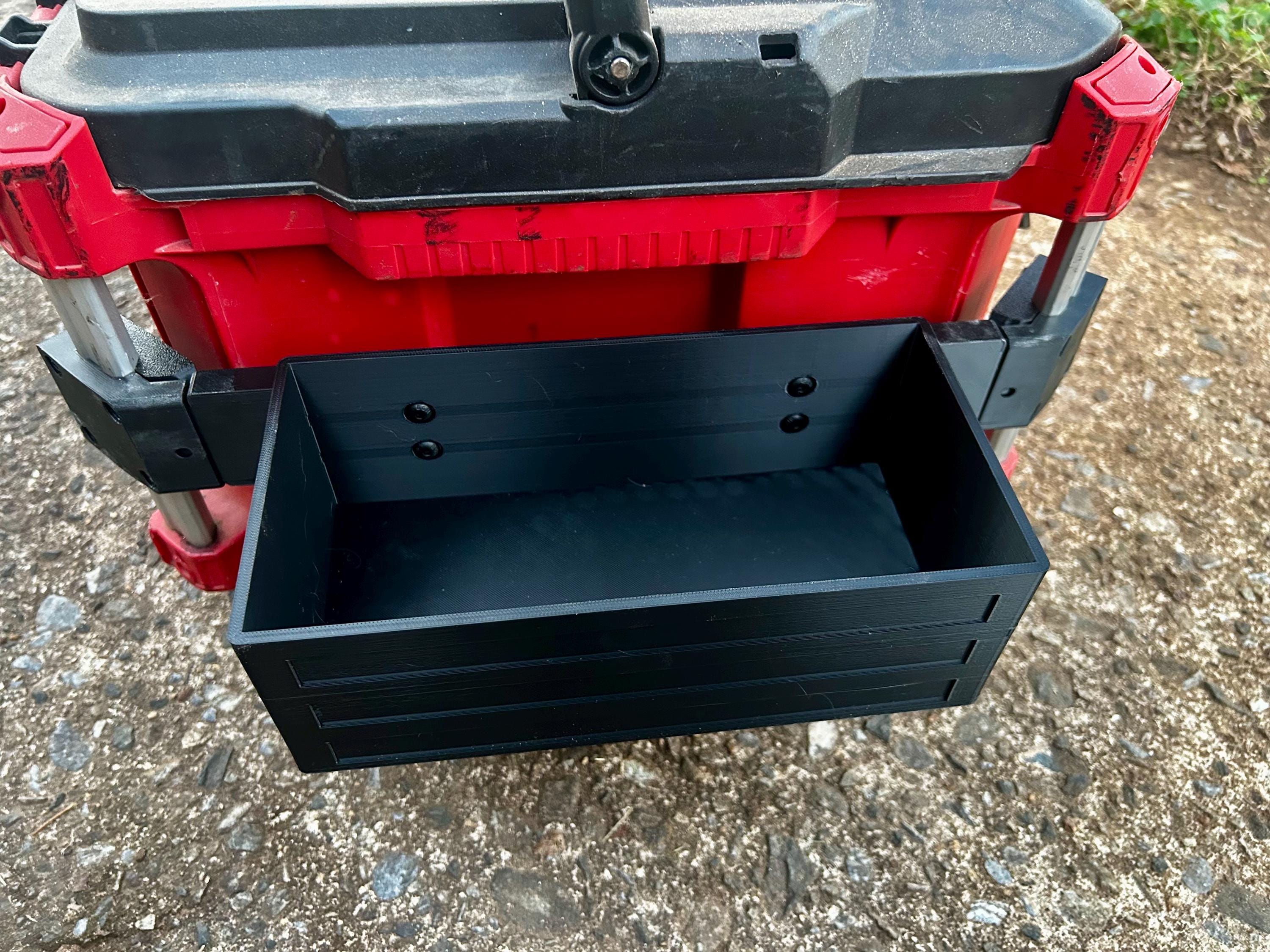 Milwaukee PACKOUT Rail Mounted Side Storage Bin for Tools and Supplies