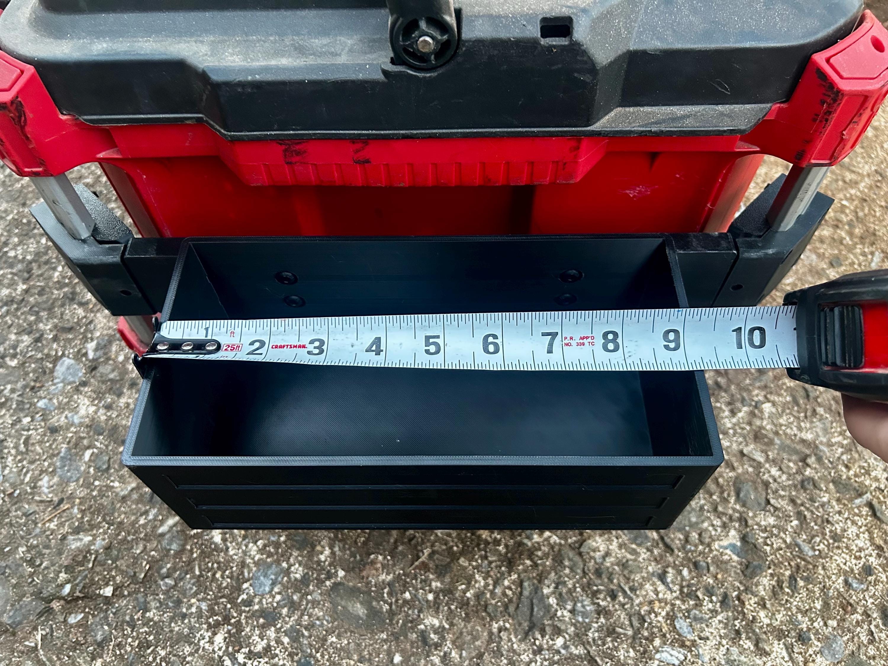 Milwaukee PACKOUT Rail Mounted Side Storage Bin for Tools and Supplies