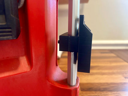 Milwaukee PACKOUT Rail Mounted Single Battery Holder: Fits Dewalt, Ryobi, Rigid, & More Batteries