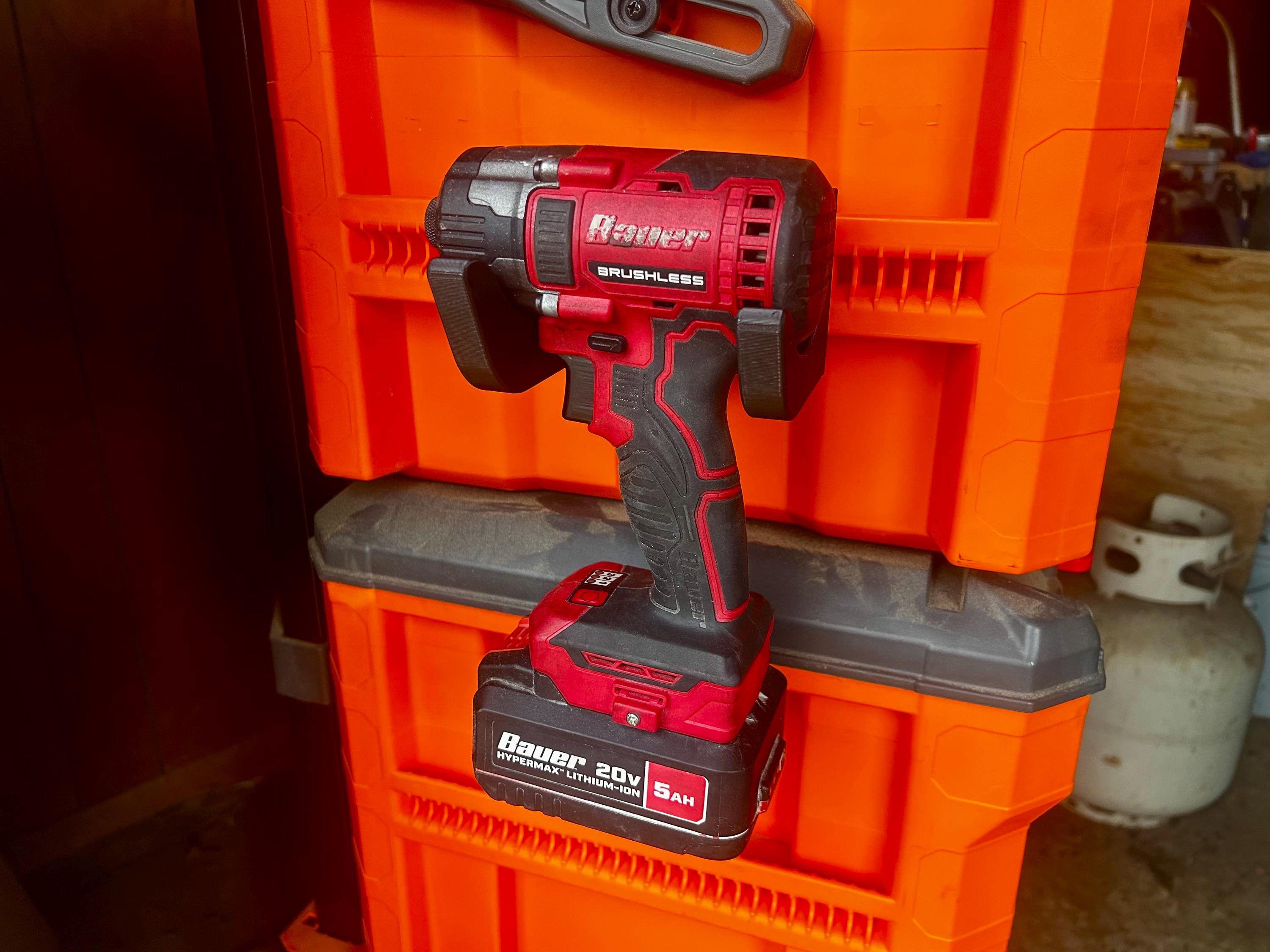 Klein MODbox Accessories - Drill & Impact Driver Side Rail Holder Mount