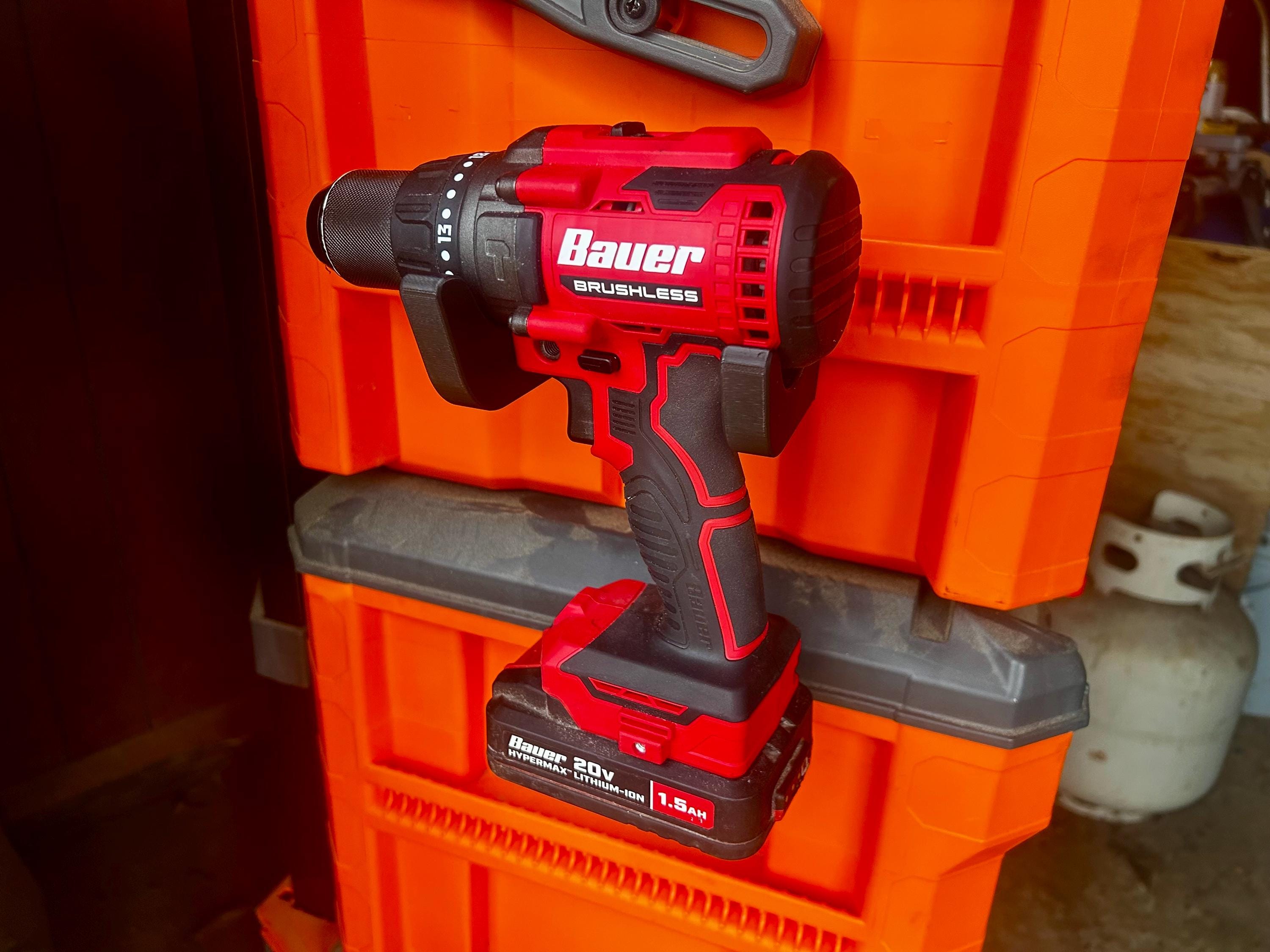 Klein MODbox Accessories - Drill & Impact Driver Side Rail Holder Mount