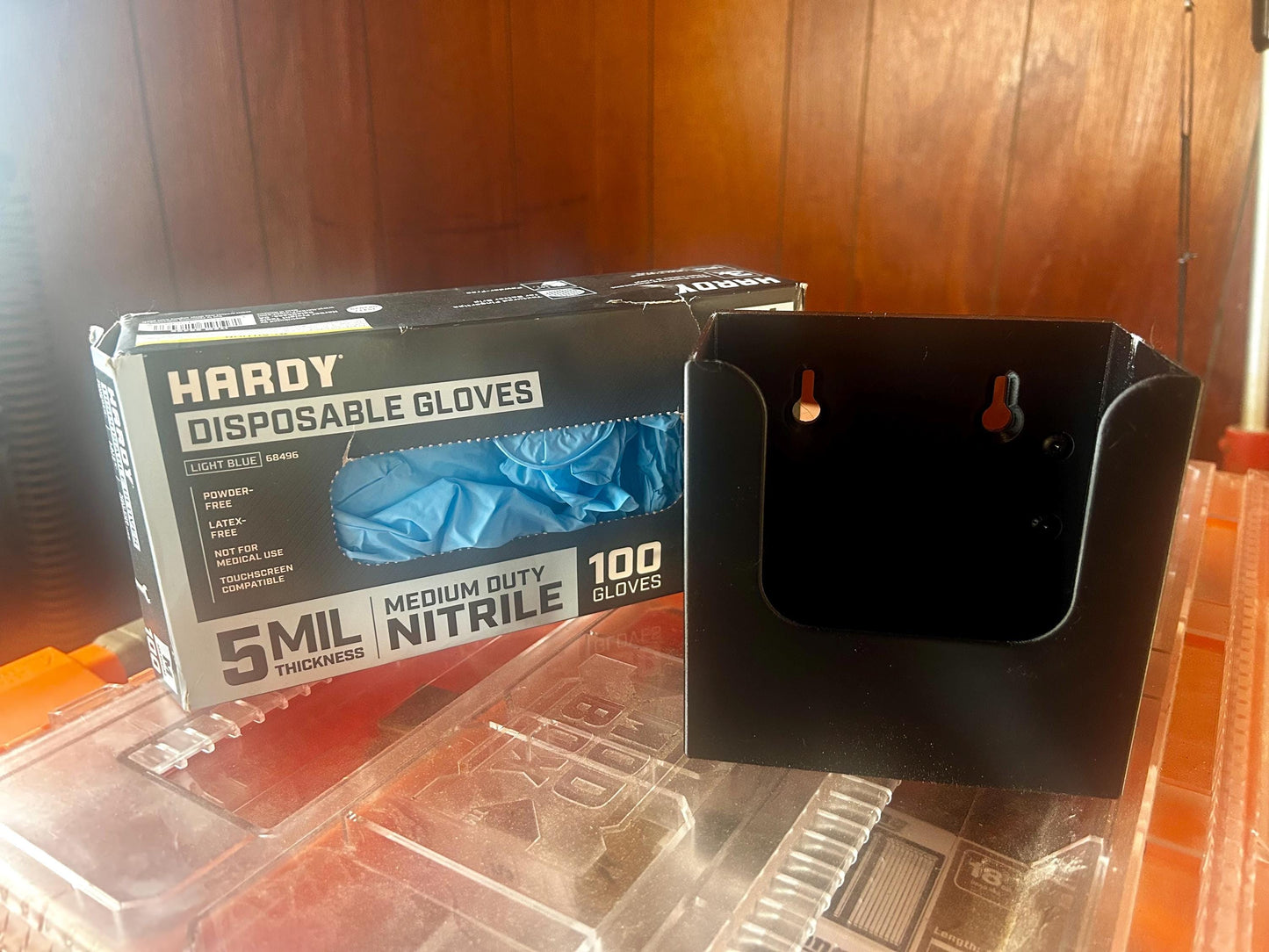 Klein MODbox Accessories - Hardy (Harbor Freight) Nitrile Gloves Side Rail Holder