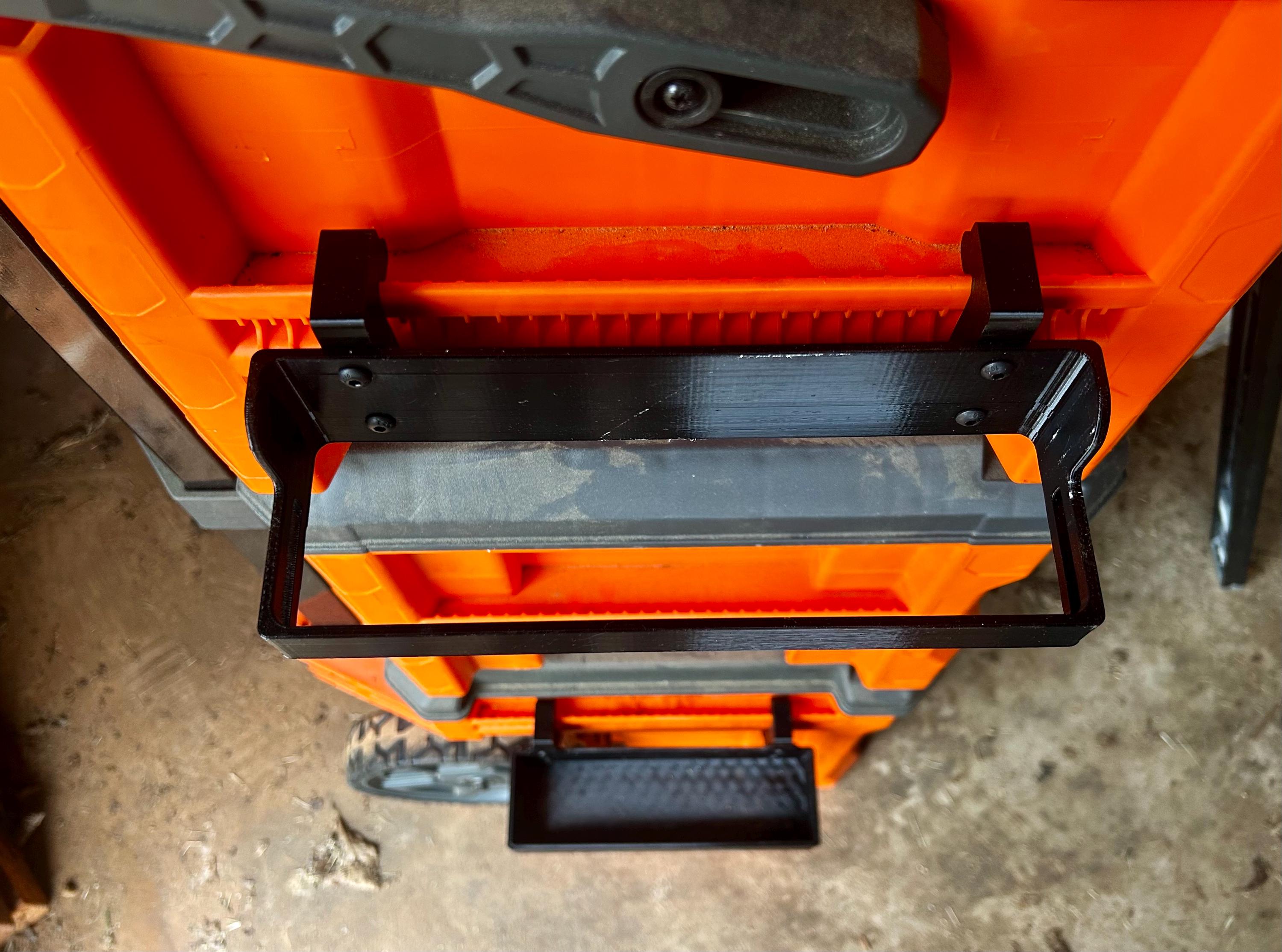 Klein MODbox Long Tool Holder for Levels, Saw Tracks & Guides, Paint Roller Extensions, Etc