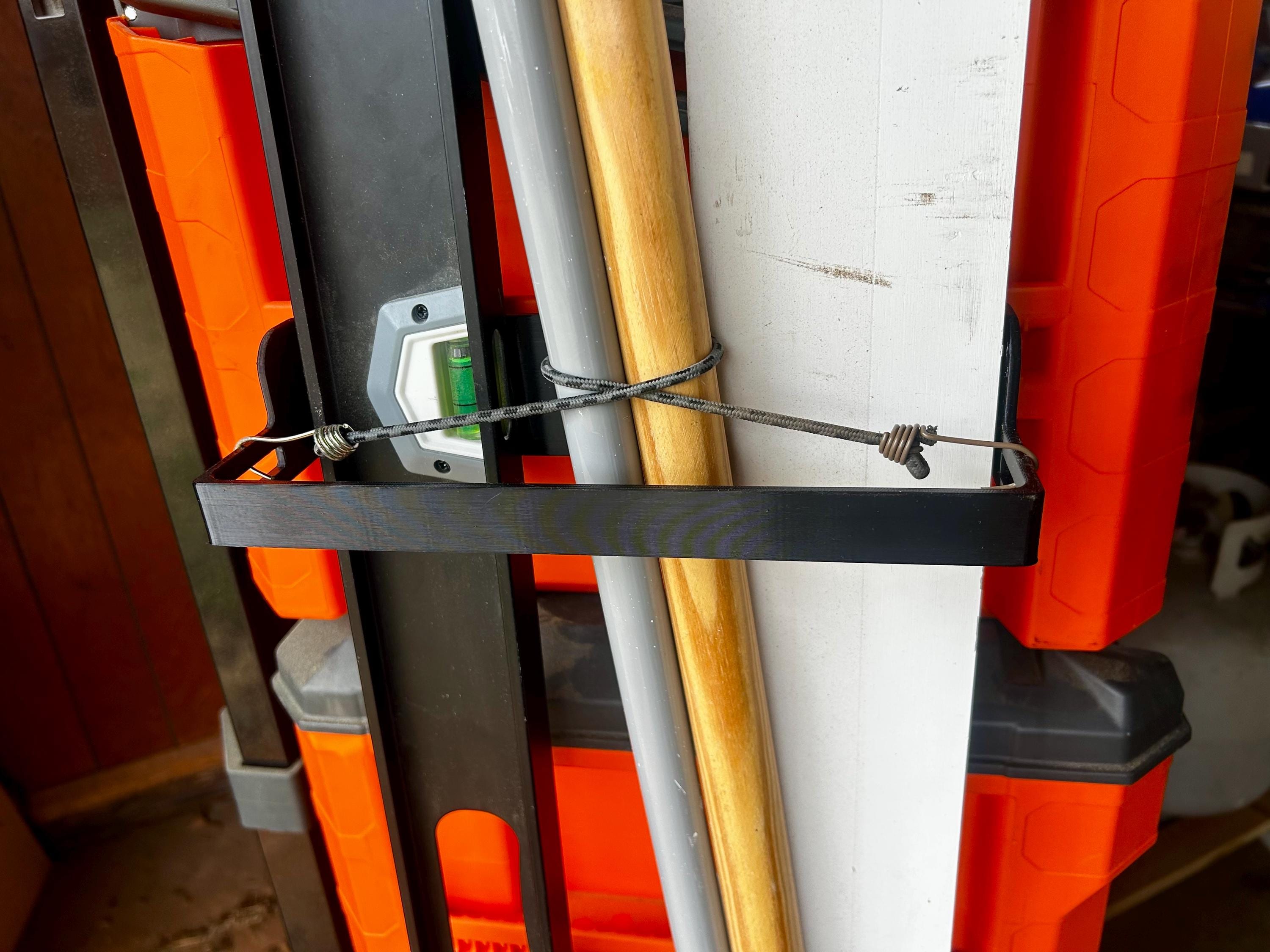 Klein MODbox Long Tool Holder for Levels, Saw Tracks & Guides, Paint Roller Extensions, Etc