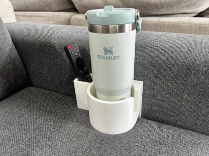 Couch Cup or Mug Holder & Remote Organizer Sofa Caddy
