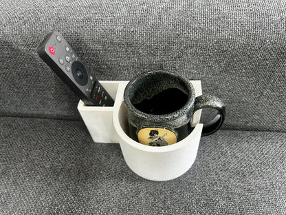 Couch Cup or Mug Holder & Remote Organizer Sofa Caddy