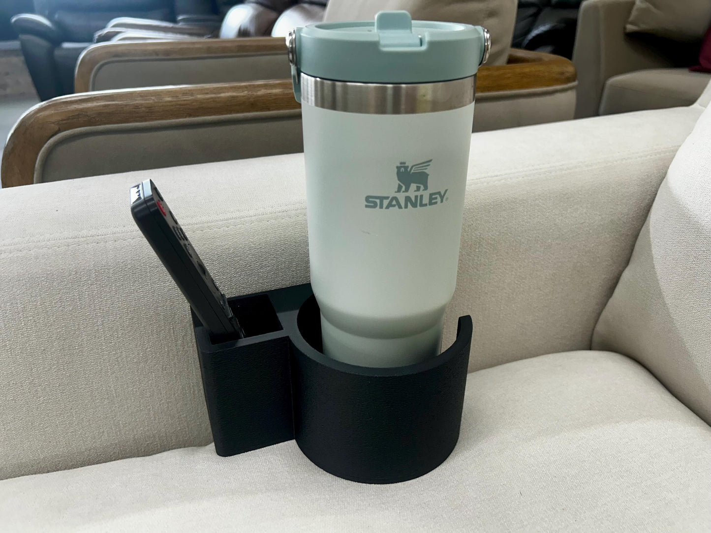 Couch Cup or Mug Holder & Remote Organizer Sofa Caddy
