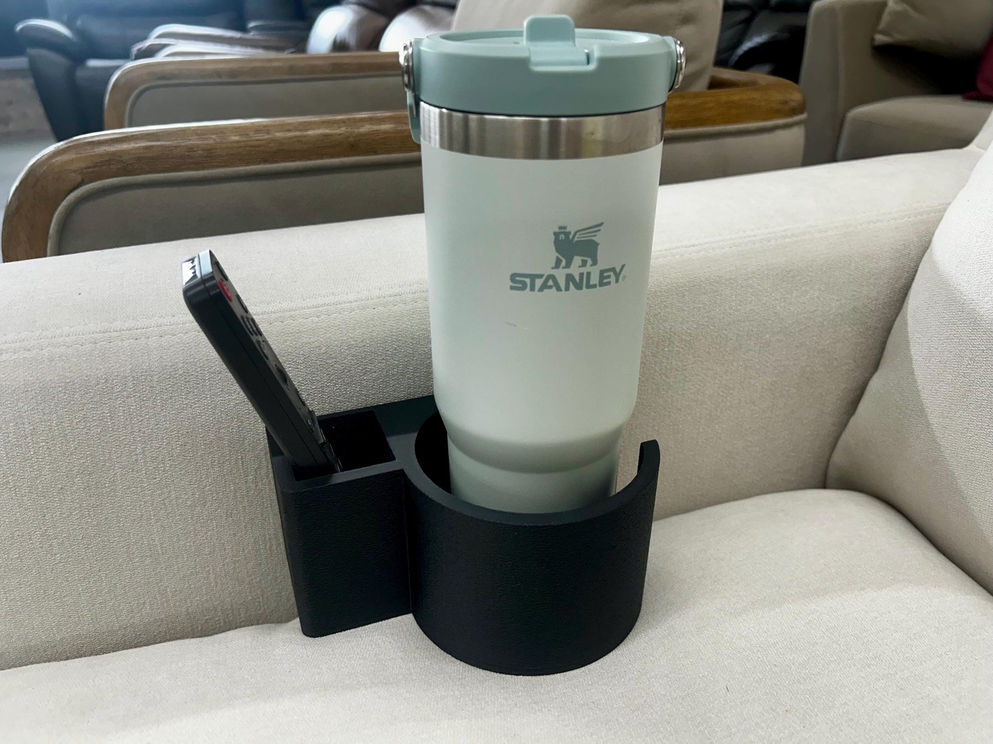 Couch Cup or Mug Holder & Remote Organizer Sofa Caddy