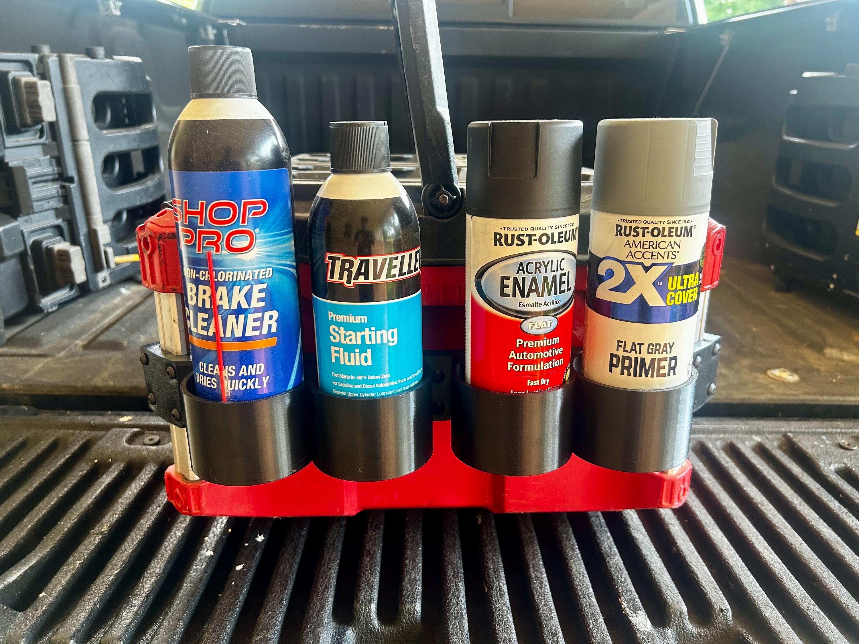 Milwaukee PACKOUT Spray Can Storage Side Rail Mounted (Holds 4 Cans)