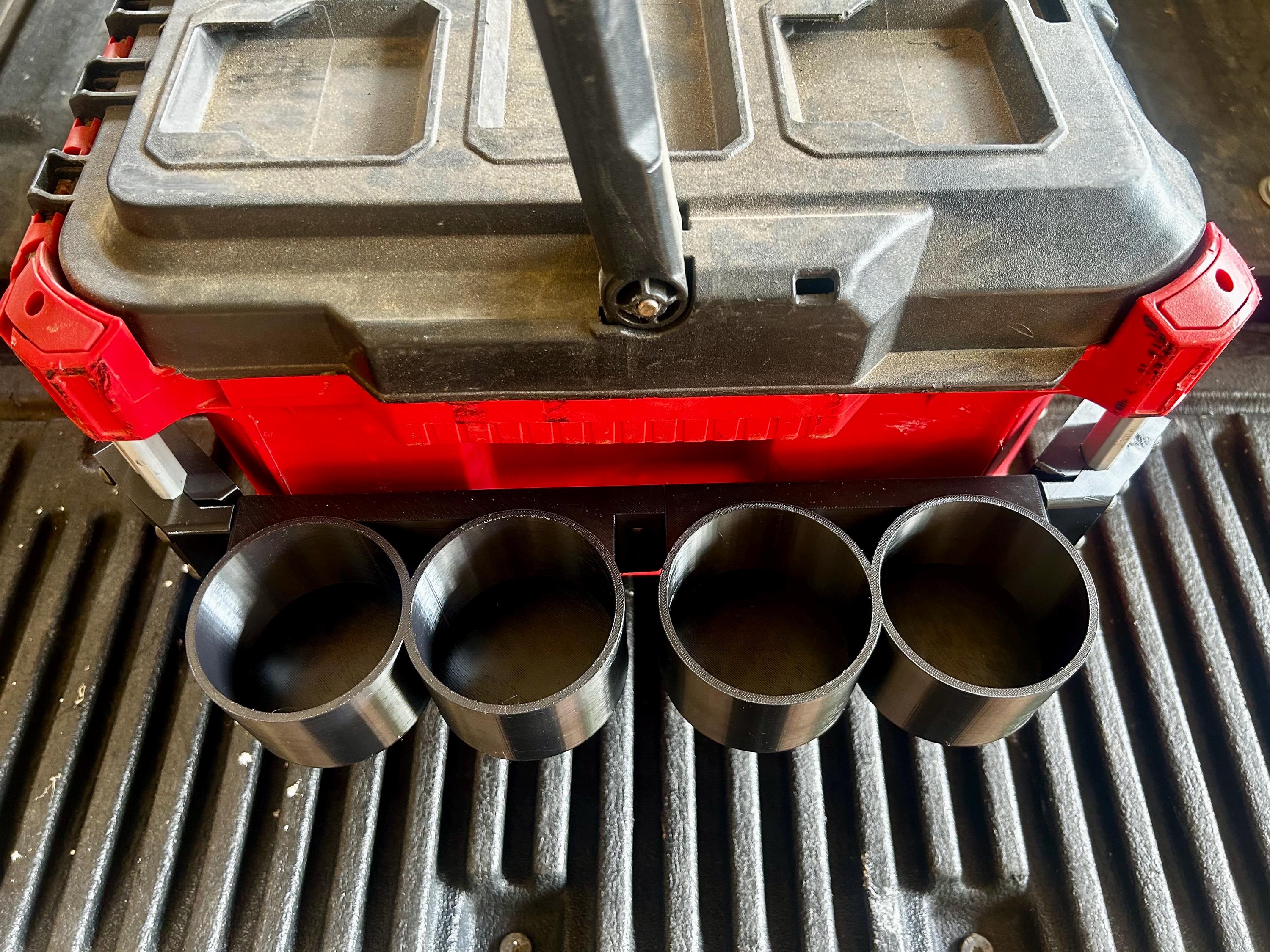 Milwaukee PACKOUT Spray Can Storage Side Rail Mounted (Holds 4 Cans)