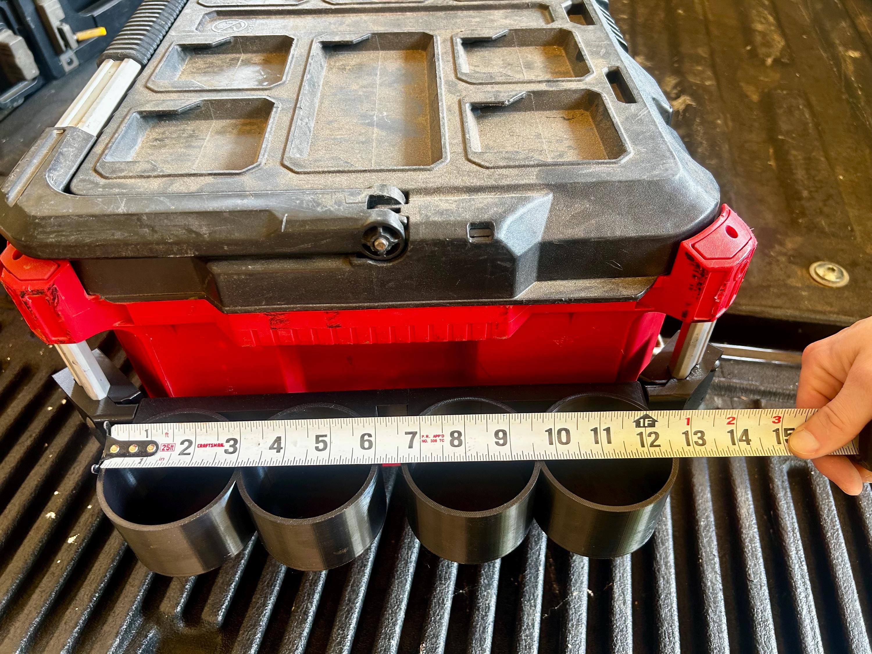 Milwaukee PACKOUT Spray Can Storage Side Rail Mounted (Holds 4 Cans)