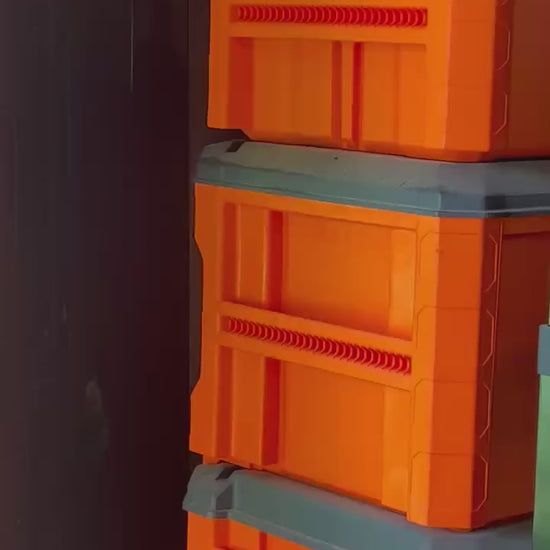 Klein MODbox Battery Mount: Holds 3 Batteries for Milwaukee, Dewalt, Makita, Rigid & More