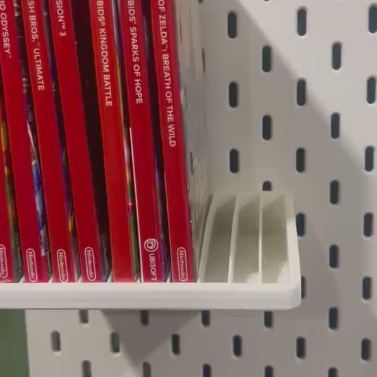 Skadis Pegboard Nintendo Switch Game Case Organizer - Holds 10 Games